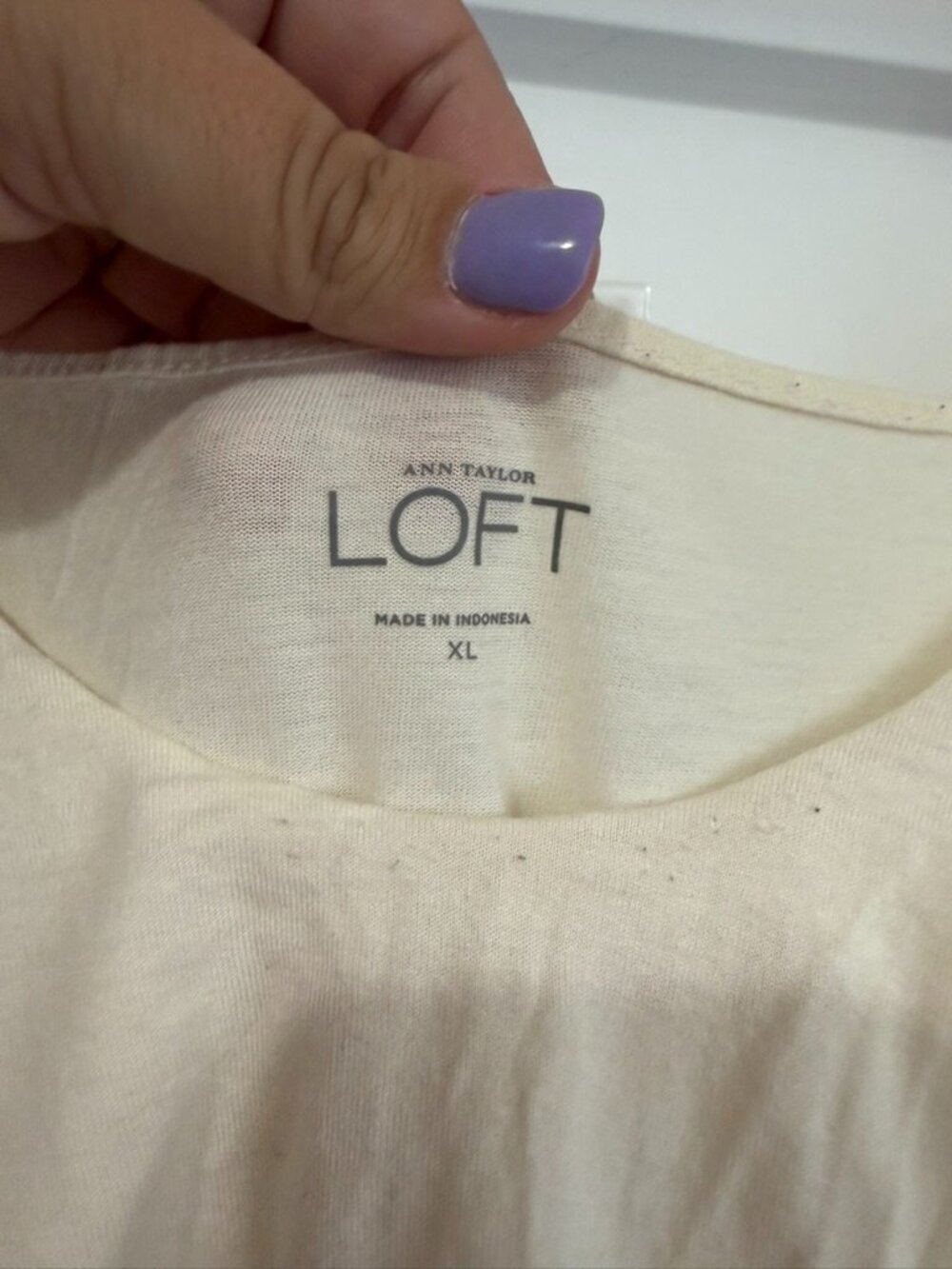 LOFT Ruffle Spaghetti Strap Tank Size L - Picture 2 of 5
